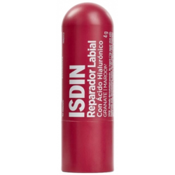 ISDIN Bálsamo labial reparador con ácido hialurónico 4 g - Color: granate