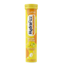HydraFizz Hydra Limón, sabor a limón, Upsa - tubo de 16 pastillas efervescentes