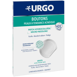 Urgo Parches para granos y espinillas - Piel con tendencia acneica, 9 parches
