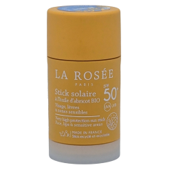 La Rosée – Barra solar SPF 50 con aceite de albaricoque ecológico, 18 g
