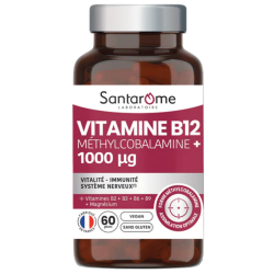 Santarôme Vitamina B12 Metilcobalamina + 1000 µg - 60 cápsulas