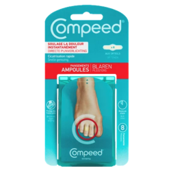 Compeed: Apósitos para ampollas en los dedos de los pies, paquete de 8