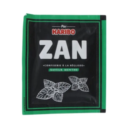 Haribo Zan Regaliz con sabor a menta, 12 g