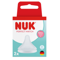 NUK Lote de 2 chupetes de silicona talla XL, a partir de los 6 meses