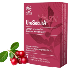 PhytoResearch UroSécurA Flash - Bienestar urinario, 7 sobres
