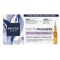 Phyto Phytophanère Anticaída Reaccional, 12 ampollas