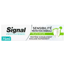 Signal Professional, pasta de dientes para dientes sensibles con protección mineral y frescor – 75 ml
