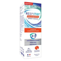 Respimer – Spray nasal fuerte para la congestión 3 en 1, 100 ml