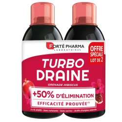 Forté Pharma TurboDraine Granada e Hibisco 2 x 500 ml