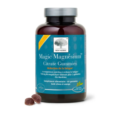 Nordic Magic Magnesio Citrato de magnesio con sabor a limón y naranja 60