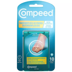 Compeed para callos entre los dedos de los pies, paquete de 10 unidades
