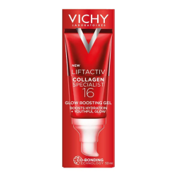 Vichy Liftactiv Collagen Specialist 16 Gel facial iluminador que potencia la hidratación y la luminosidad, 50 ml