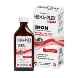 Natures Plus Hema-Plex Líquido: Mezcla de frutos rojos, 250 ml