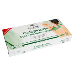 Naturado Cataplasma de arcilla verde montmorillonita 30 x 15 cm, 4 x 200 g