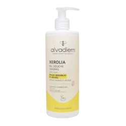 Alvadiem Cuidado corporal: gel de ducha nutritivo y reconfortante, enriquecido con jalea real ecológica, 400 ml