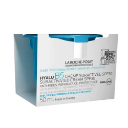 La Roche-Posay Hyalu B5 Recambio de crema facial superactiva con SPF 30 antiarrugas, 50 ml