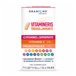 Granions Vitamineris Energía e Inmunidad, 30 comprimidos para tomar por vía oral