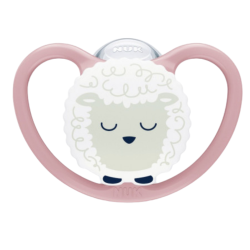NUK Perfect Match Air Noche – Pack de 2 chupetes anatómicos para 0-6 meses