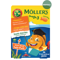 Mollers Omega 3 - Pescaditos con mezcla de frutas