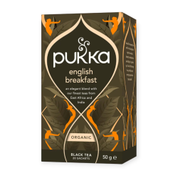 Pukka English Breakfast, 20 bolsitas de té negro
