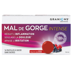 Granions Pastillas para el dolor de garganta intenso x16