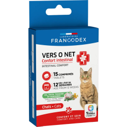 Francodex Vers O Net Confort Intestinal, 15 comprimidos