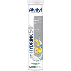 Alvityl Hydrink 50+ Limón, 20 comprimidos efervescentes