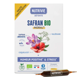 Nutrivie Azafrán ecológico y valeriana, 20 ampollas
