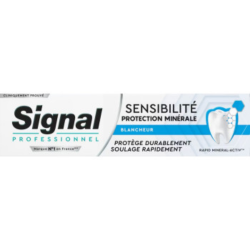 Signal Professional: Pasta de dientes para dientes sensibles, protección mineral y blanqueamiento, 75 ml