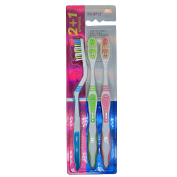 Pharmascience Cepillo de dientes suave x3