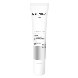 Dermina Sensi-Blanc Crema hidratante aclarante para pieles normales a secas, 40 ml