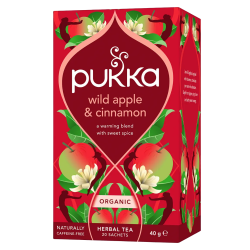 Pukka Infusión de manzana y canela ecológica, 20 bolsitas
