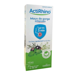 ActiRhino Spray para el dolor de garganta intenso de Grimberg - spray de 30 ml