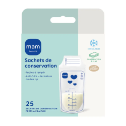 Mam Bolsas de conservación de 180 ml x 25