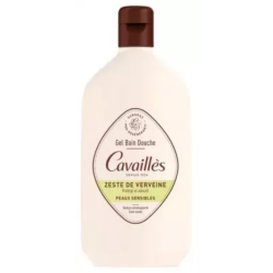 Cavaillès Gel de baño y ducha para pieles sensibles con ralladura de verbena, 400 ml