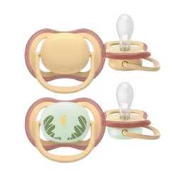 Avent Ultra Air Day & Night 0-6 meses, pack de 2 chupetes
