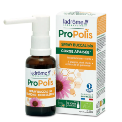 Ladrôme Spray bucal de propóleo ecológico para aliviar la garganta, 30 ml