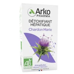 Arkopharma Arkogélules Cardo mariano ecológico, desintoxicante hepático, 150 cápsulas