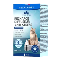 Francodex Recambios para difusor antiestrés «Entorno de gatos y gatitos», 48 ml