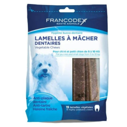 Francodex Barritas dentales masticables para cachorros y perros muy pequeños -5 kg