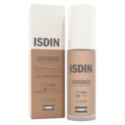 Isdin Coverage Base de maquillaje SPF50+ 30 ml - Tono: 4.0 Golden