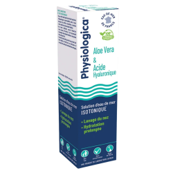 Gifrer Physiologica Solución isotónica de agua de mar con aloe vera y ácido hialurónico, 120 ml