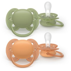 Avent Ultra Soft – Chupete de silicona ultrasuave a partir de los 18 meses – Para pieles sensibles – 2 unidades