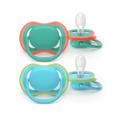 AVENT ULTRA AIR - Chupetes ortodónticos - Diseño mixto - De 6 a 18 meses, 2 chupetes