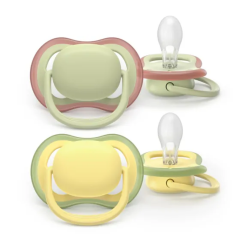Avent Ultra Air «Colores de la naturaleza» Chupete a partir de 18 meses Avent - Pack de 2 chupetes