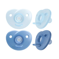 Avent Soothie - Chupetes ortodónticos - Azul - De 0 a 6 meses, 2 chupetes