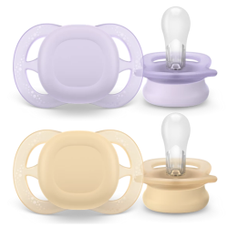 Chupete Philips Avent Ultra Start, color liso pastel, 0-2 meses