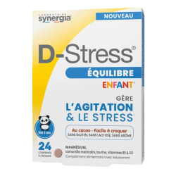 Synergia D-Stress para niños, 24 comprimidos masticables