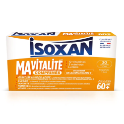 Isoxan «Mi vitalidad: 60 años y más». Energía, memoria e inmunidad. 30 comprimidos