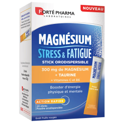 Forté Pharma Magnesio para el estrés y la fatiga, 20 sobres
